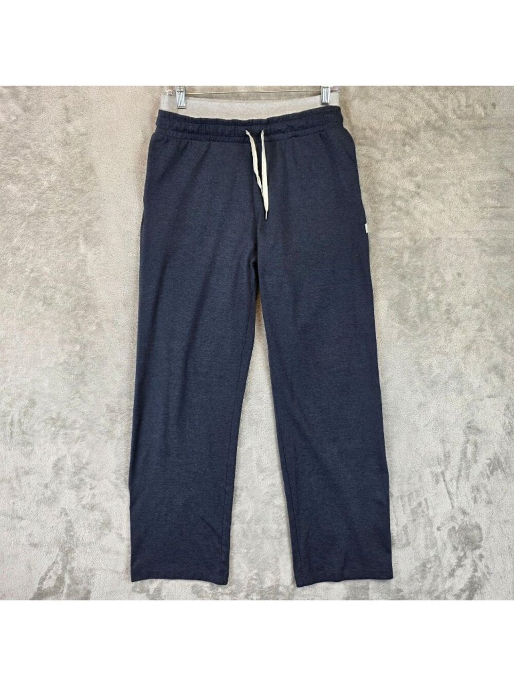 Vuori Sweatpants Womens M Blue Knit Straight Leg Drawstring Lounge Pants VW4341